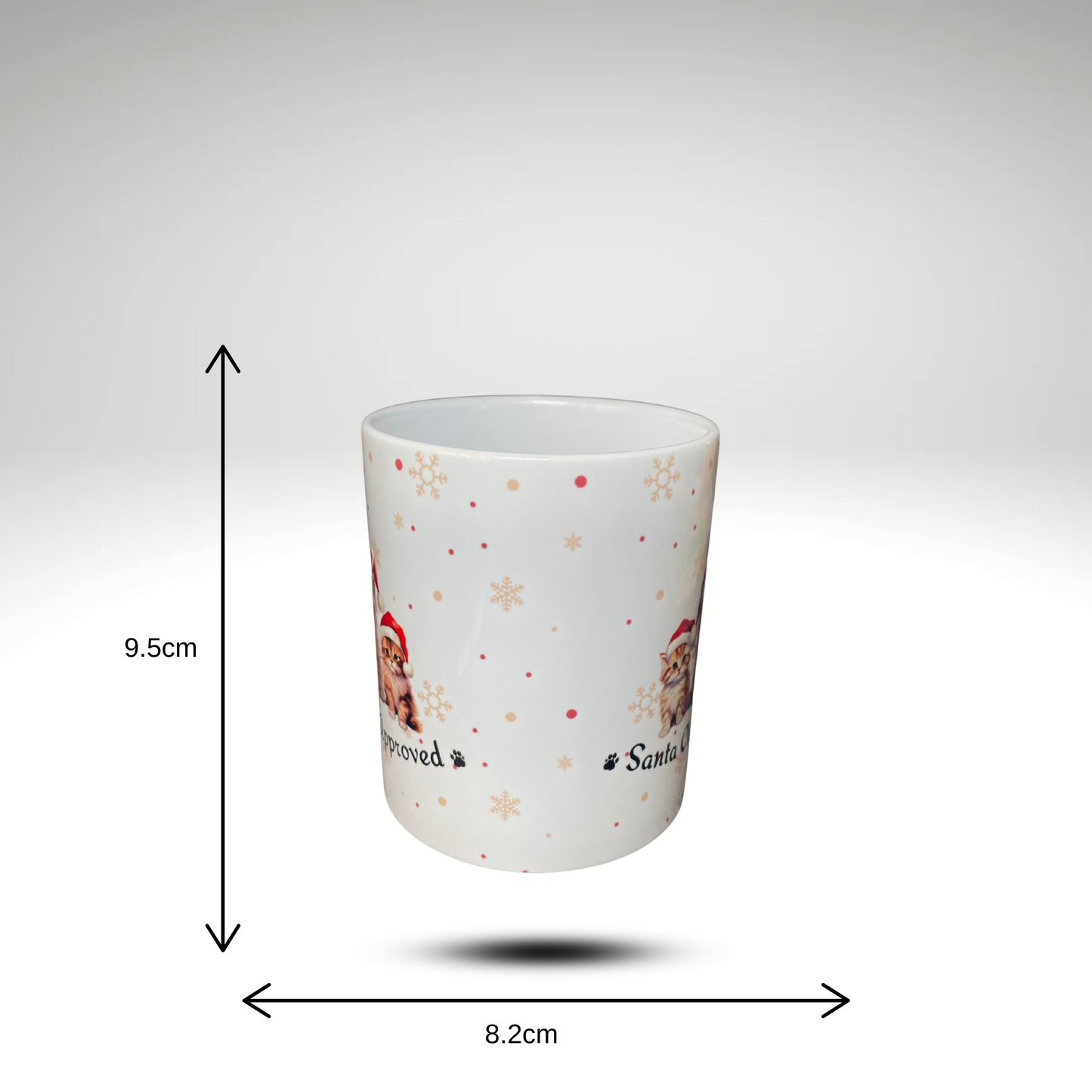 Santa Claws Approved Drinking Mug