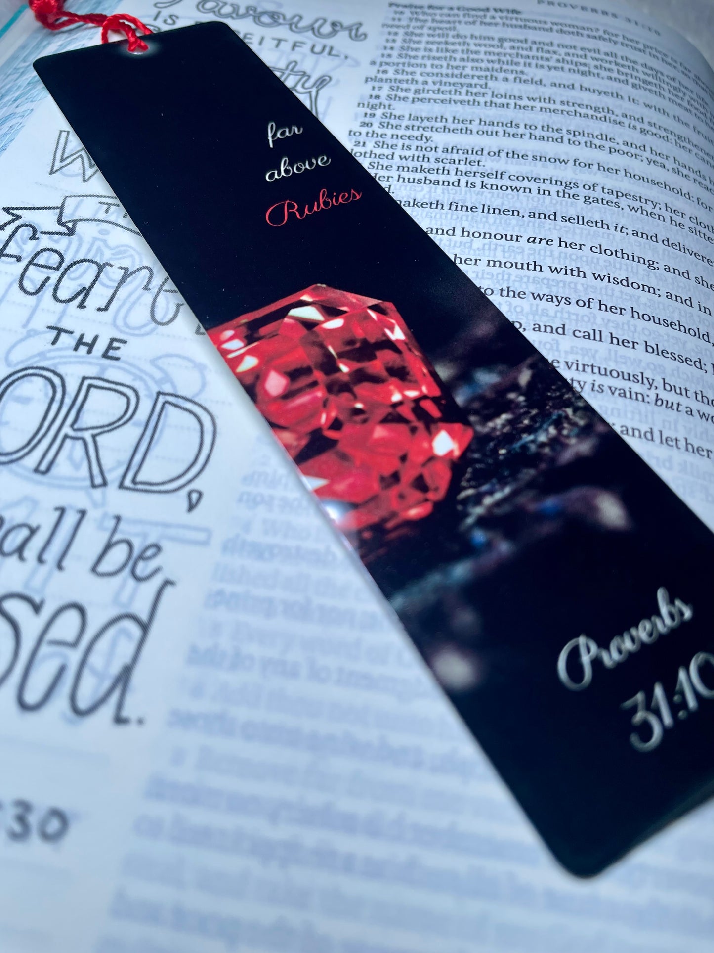Proverbs 31:10 Single Sided Bookmark