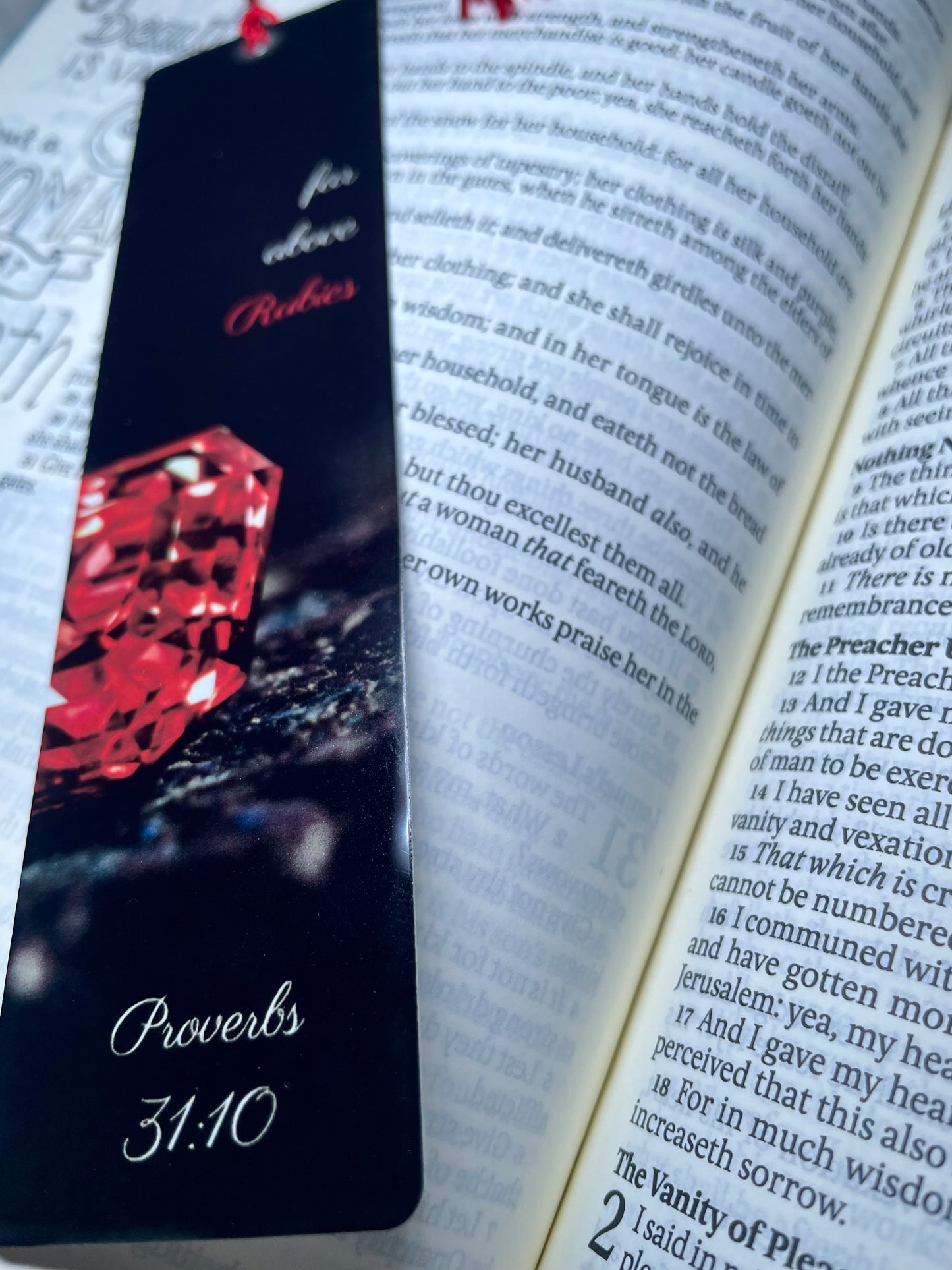 Proverbs 31:10 Single Sided Bookmark