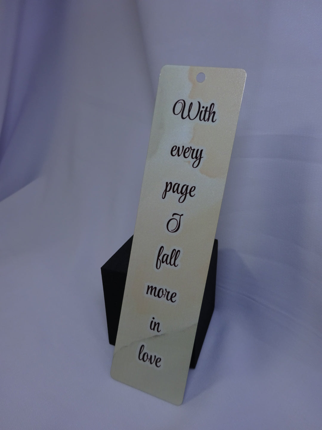 With Every Page Single Sided Bookmark