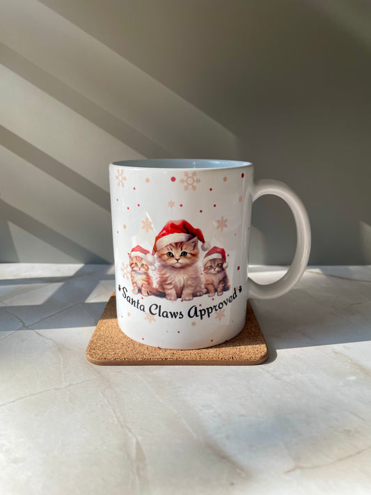 Santa Claws Approved Drinking Mug